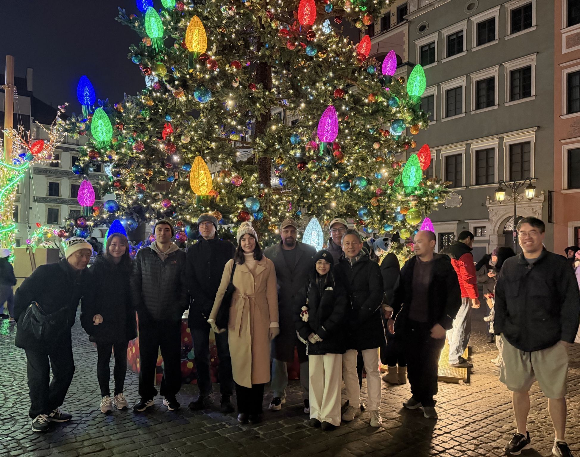 Sollers Consulting Japan team during the 25th anniversary company trip in Warsaw Old Town