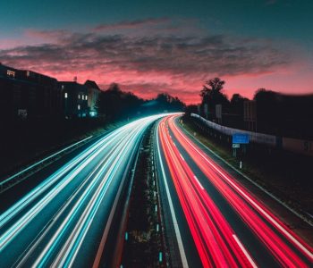 road-blue-red-light